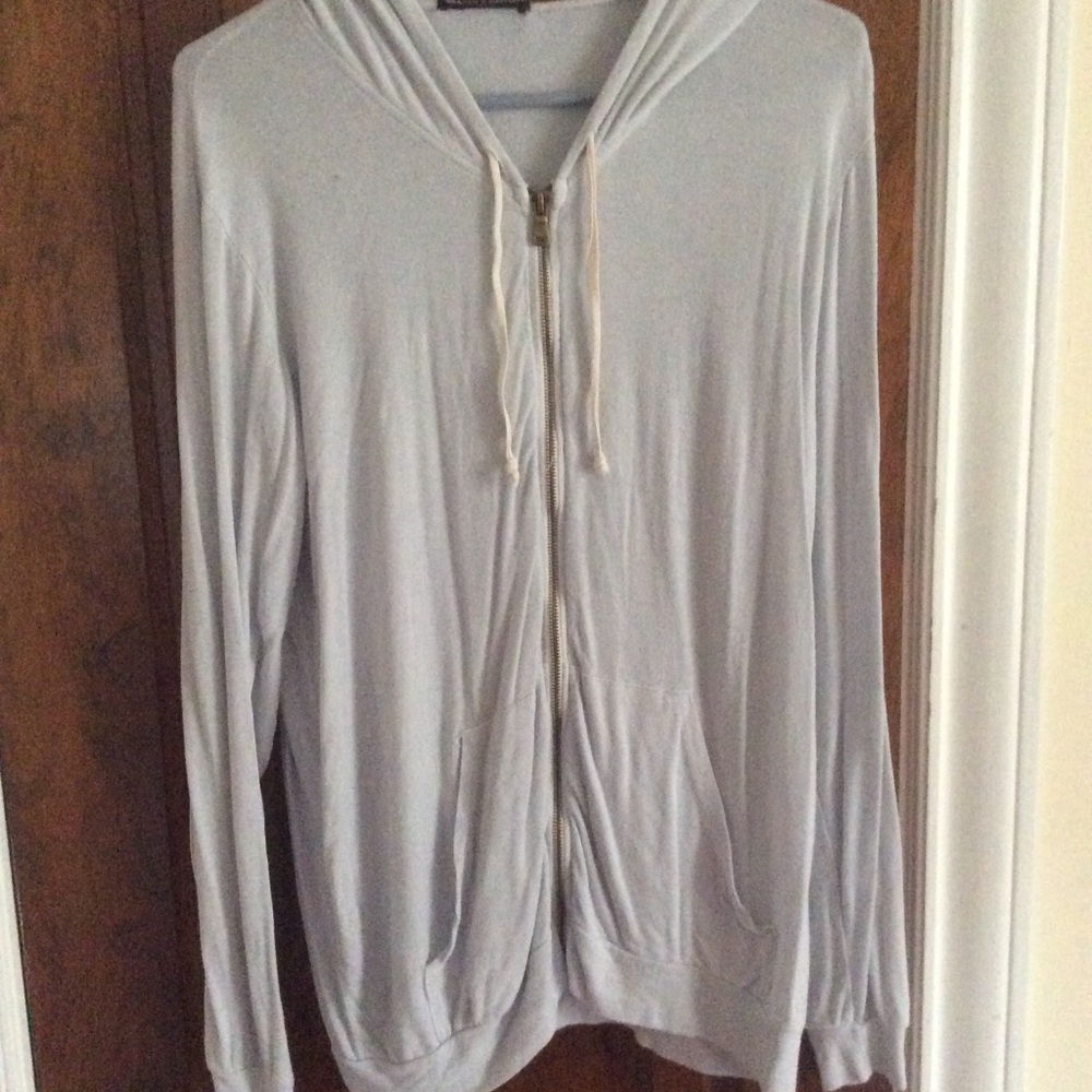 Cozy brandy Melville beach zip up hoodie